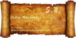 Suha Mariann névjegykártya